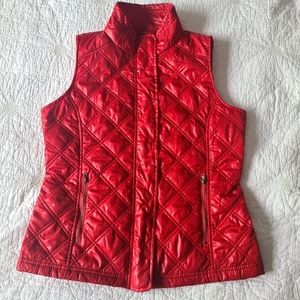 Red Quilted Insulated Vest